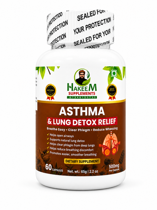 Asthma & Lung Detox Relief – Respiratory Support (Breathing, Phlegm & Wheezing)