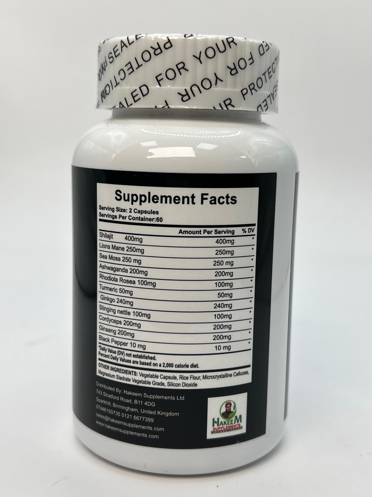 Shilajit, Lions Mane, Sea Moss, Ashwagandha, Rhodiola Roses