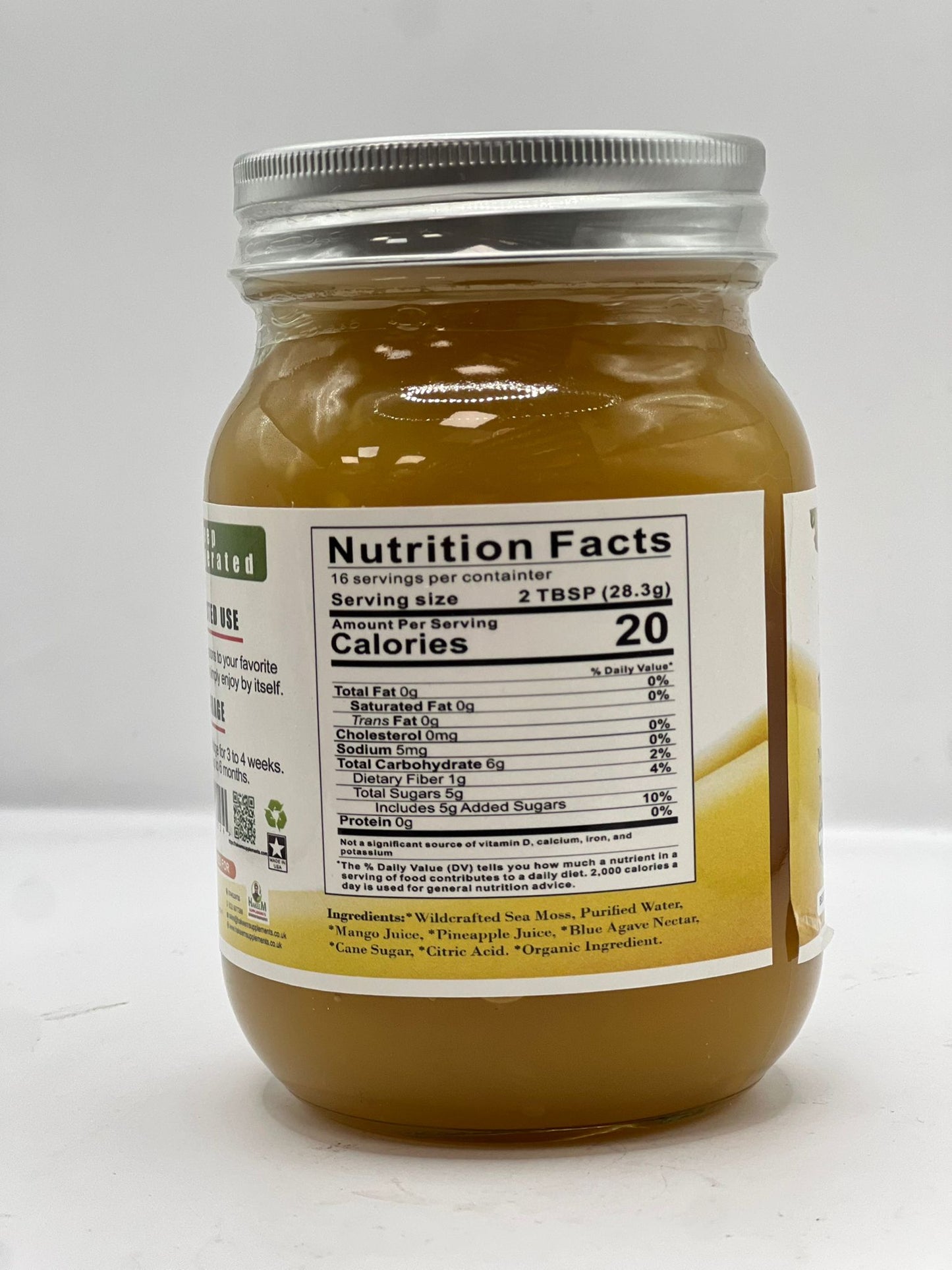 Sea Moss Gel with Mango & Pineapple 513g - Hakeem Supplements