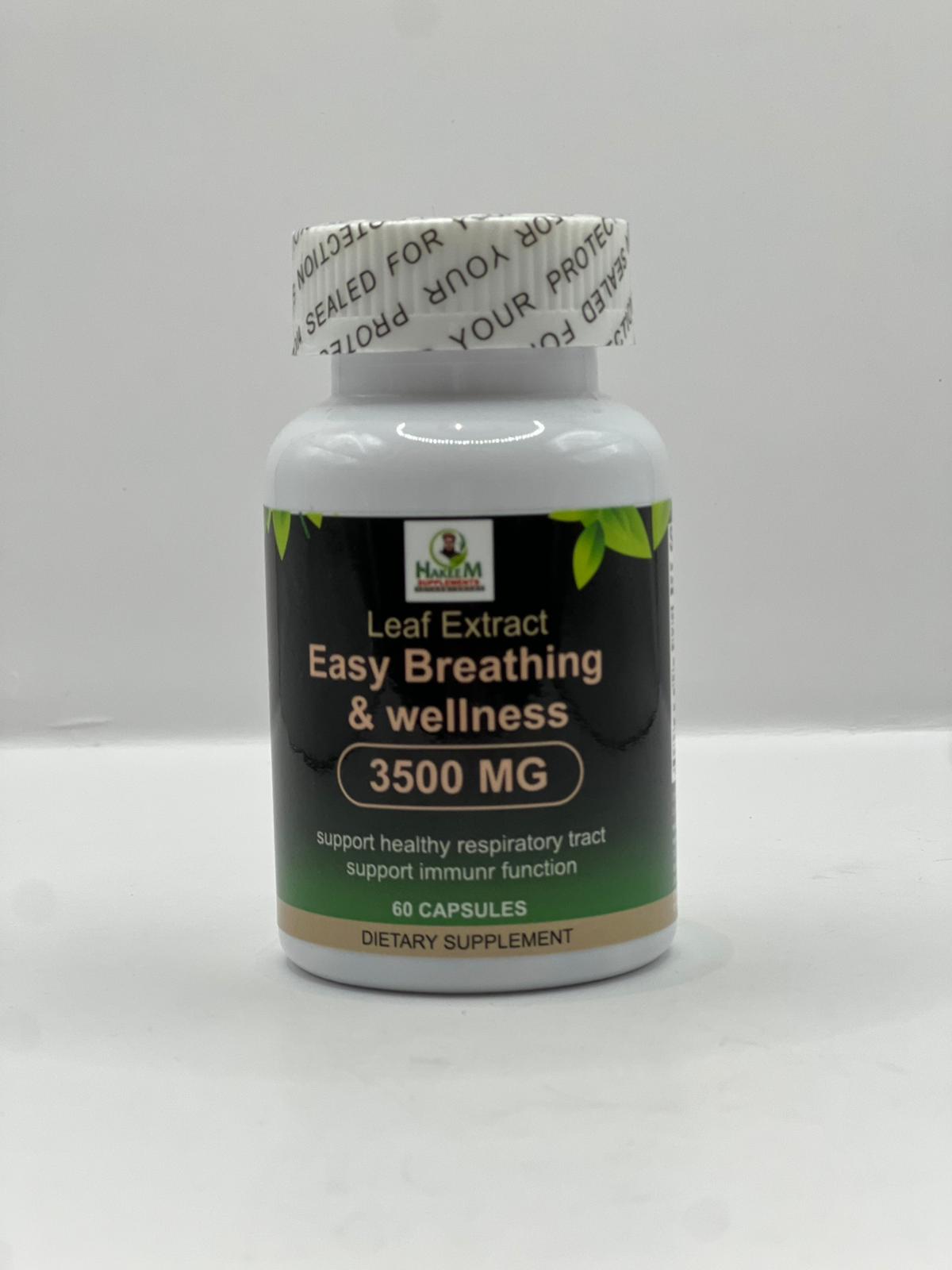 Easy Breathing and Wellness Support 3500mg Capsules