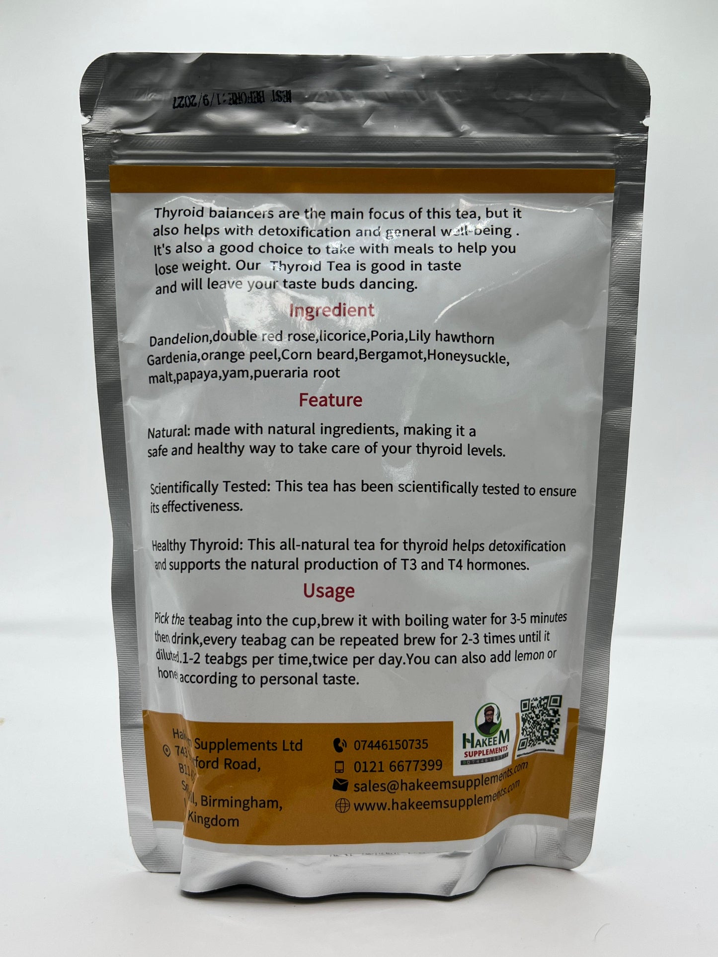 Thyroid Tea (30 Teabags) - Hakeem Supplements